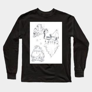Ghostie Brewing Outline Long Sleeve T-Shirt